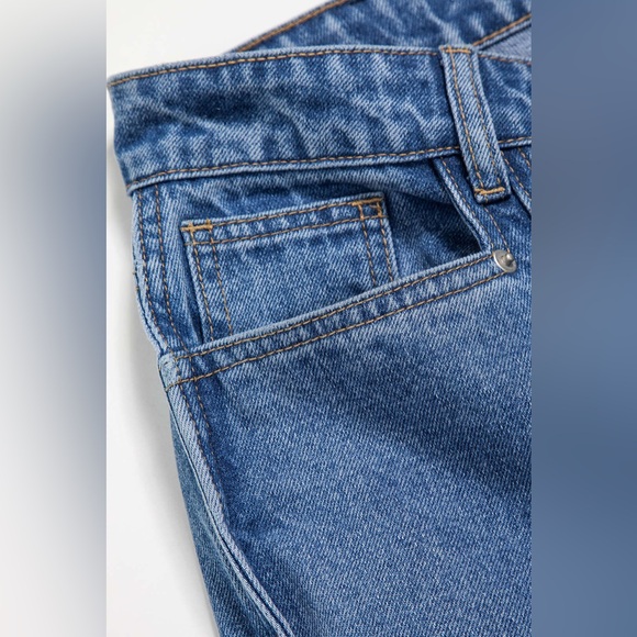 Micas Wave Leg High Waist Barrel Jeans CC12-2 L - Picture 3 of 6